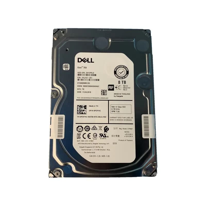 PDFHC - Dell 8TB 7200RPM SAS 12Gb/s 3.5-Inch Hard Drive