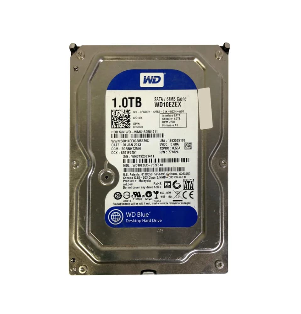 PGD3Y - Dell 1TB 7200RPM SATA 6Gb/s 3.5-in Hard Drive