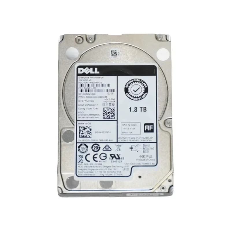 RVDCJ - Dell 1.8TB 10000RPM SAS 2.5-Inch Hard Drive