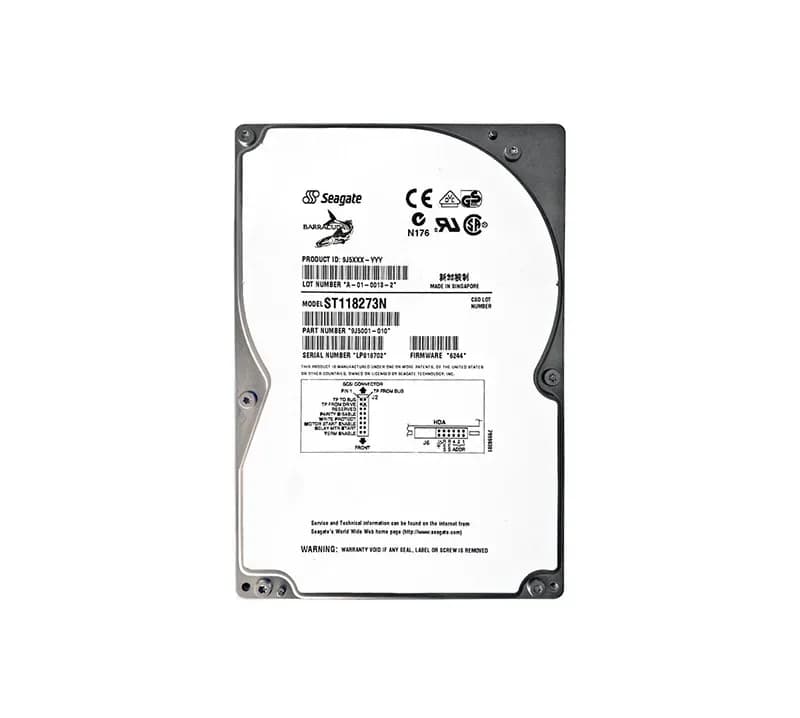 ST118273N - Seagate 18.21GB 7200RPM Fast SCSI 3.5-Inch Hard Drive