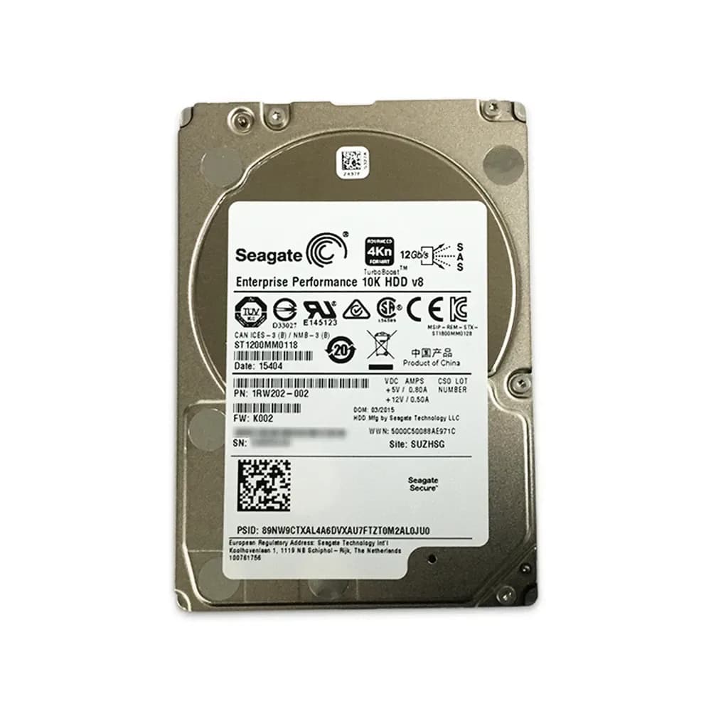 ST1200MM0118 - Seagate 1.2TB 10KRPM SAS 12Gb/s 2.5-in Hard Drive
