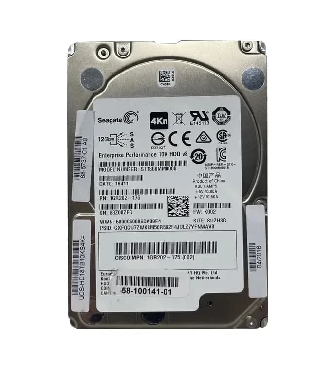 ST1800MM0008 - Seagate 1.8TB 10000RPM SAS 12Gb/s 2.5-in Hard Drive