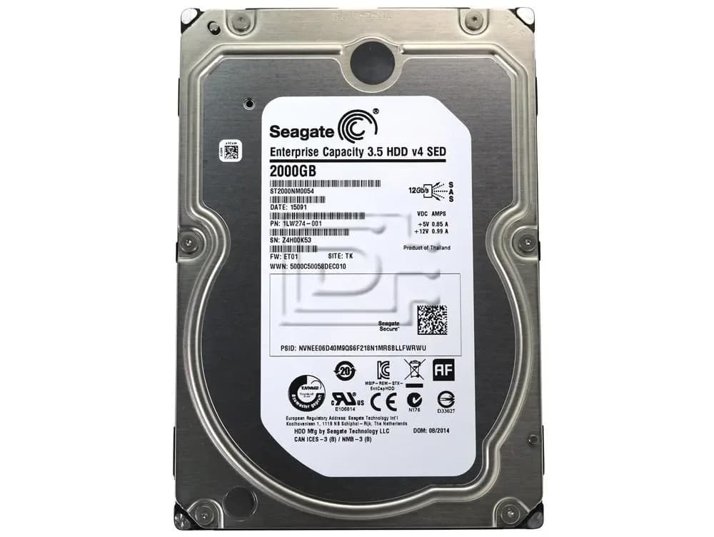 ST2000NM0054 - Seagate 2TB 7200RPM SAS 12Gb/s SED 3.5" Hard Drive