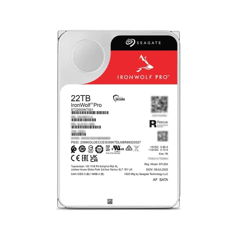 ST22000NT001 - Seagate IronWolf Pro 22TB 7200RPM SATA 3.5-Inch HDD