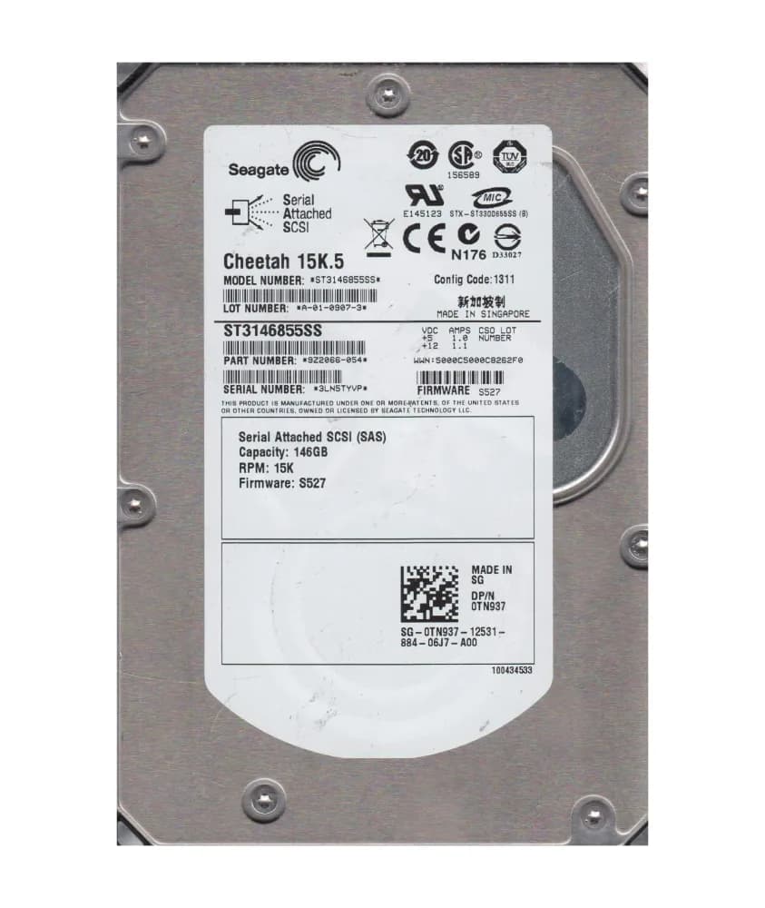 ST3146855SS - Seagate Cheetah 15K.5 146GB 15000RPM SAS 3.5-Inch HDD