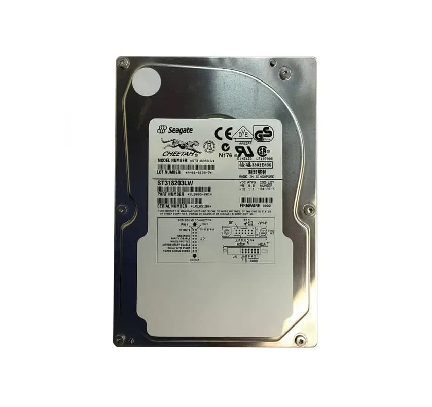 ST318203LW - Seagate 18.2GB 10K U2W SCSI 1MB 68-Pin 3.5-in HDD