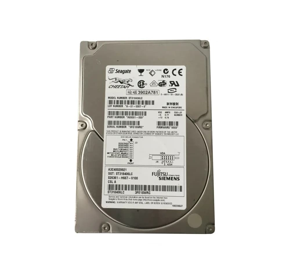 ST318406LC - Seagate 18.4GB 10000RPM SCSI 160MB/s 3.5-in Hard Drive