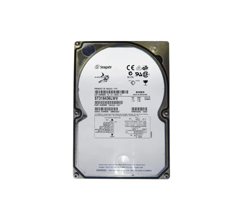 ST318436LWV - Seagate 18.4GB 7200RPM SCSI 160MB/s 3.5-in Hard Drive