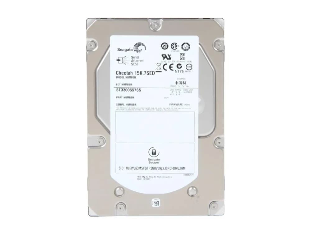 ST3300557SS - Seagate 300GB 15K SAS 6Gb/s 16MB Cache SED 3.5" HDD