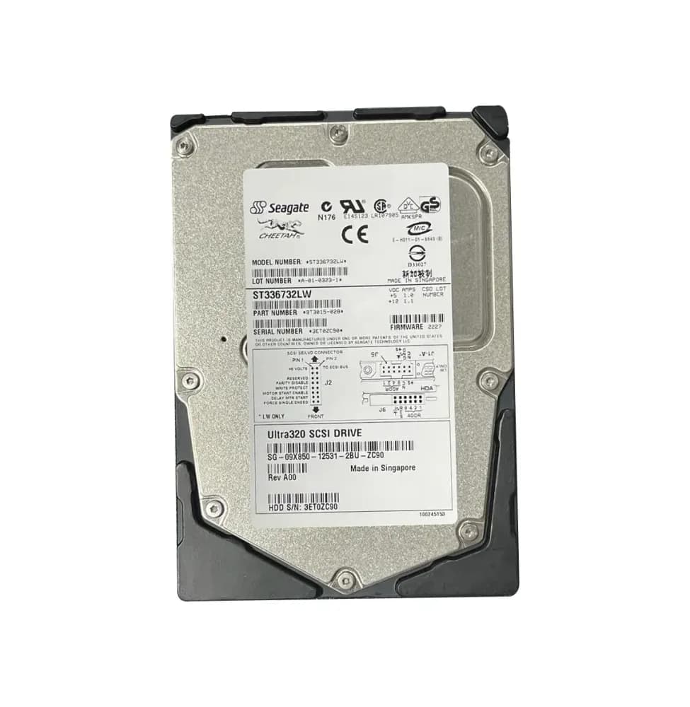 ST336732LW - Seagate 36.7GB 15000RPM SCSI 320MB/s 3.5-in Hard Drive