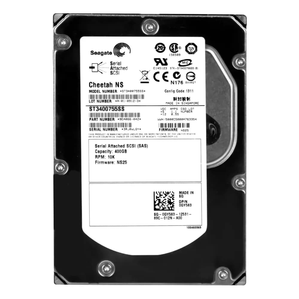 ST3400755SS - Seagate Cheetah NS 400GB 10000RPM SAS 3.5-Inch HDD