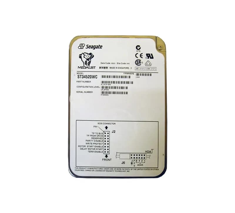 ST34520WC - Seagate 4.5GB 7200RPM Wide Ultra SCSI 512KB 3.5-in HDD