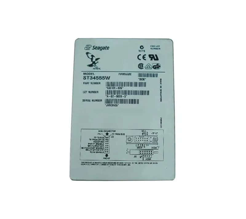 ST34555W - Seagate 4.5GB 7200RPM Ultra SCSI 3.5-Inch Hard Drive