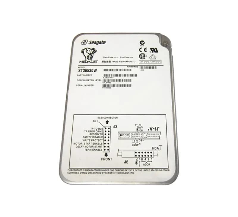 ST36530W - Seagate 6GB 7200RPM Wide Ultra2 SCSI 3.5-Inch Hard Drive