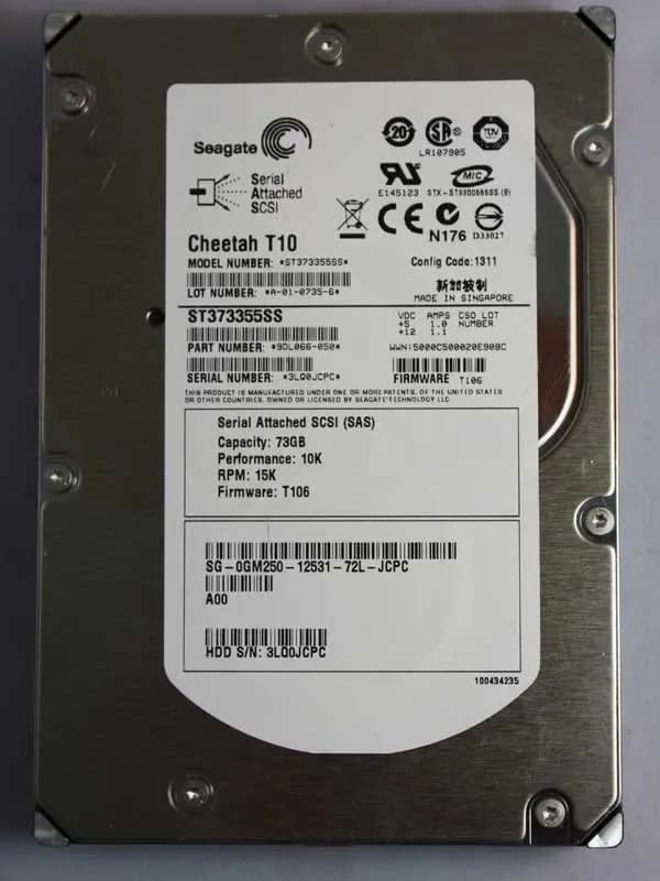 ST373355SS - Seagate Cheetah 73GB 15KRPM Ultra320 3.5-In Hard Drive