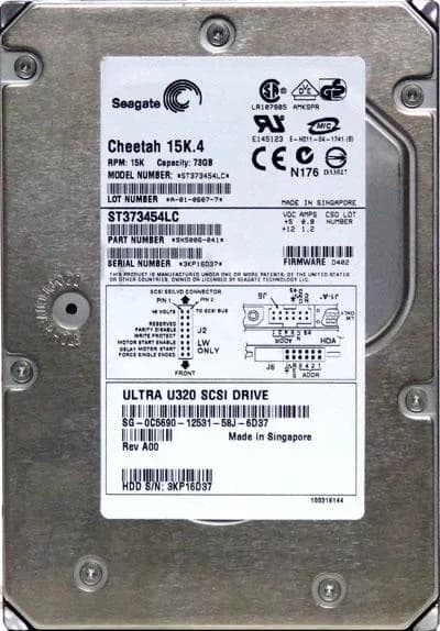 ST373454LC - Seagate 73GB 15000RPM SCSI 320MB/s 3.5-in HDD