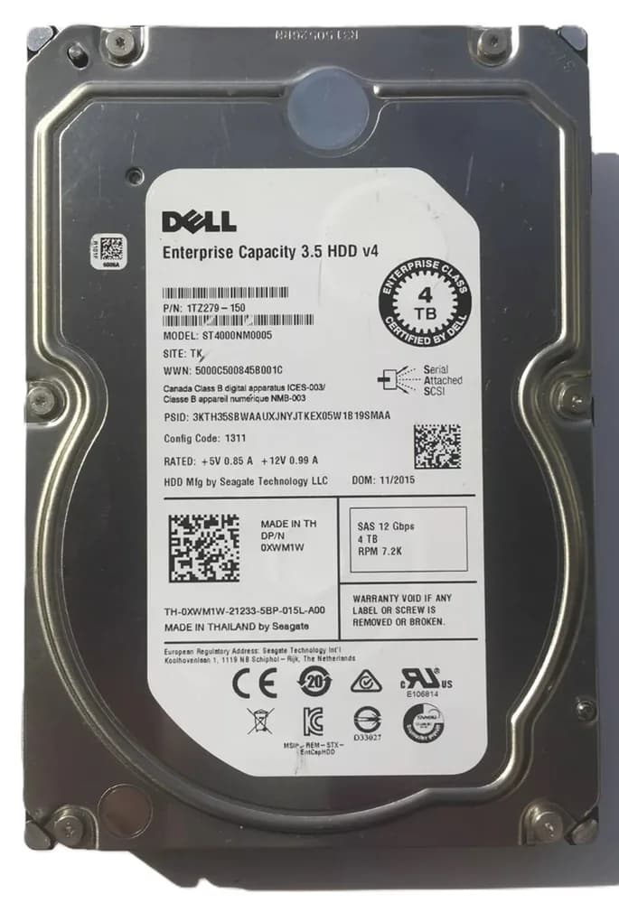 ST4000NM0005 - Seagate 4TB 7200RPM SAS 12Gb/s 2.5-in Hard Drive