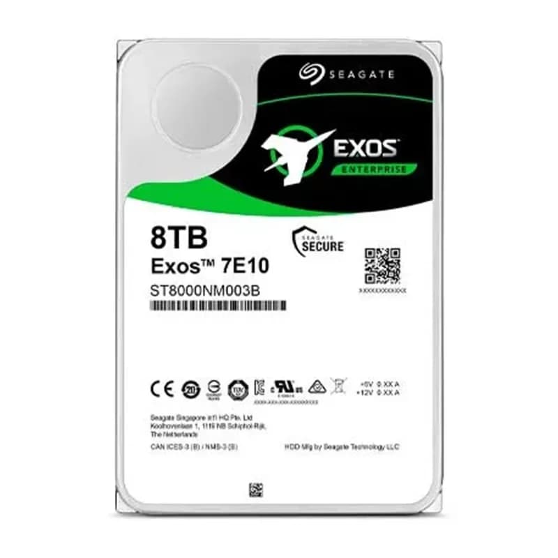 ST8000NM003B - Seagate Exos 7E10 3.5-Inch 4Kn SAS Hard Drive - 8TB