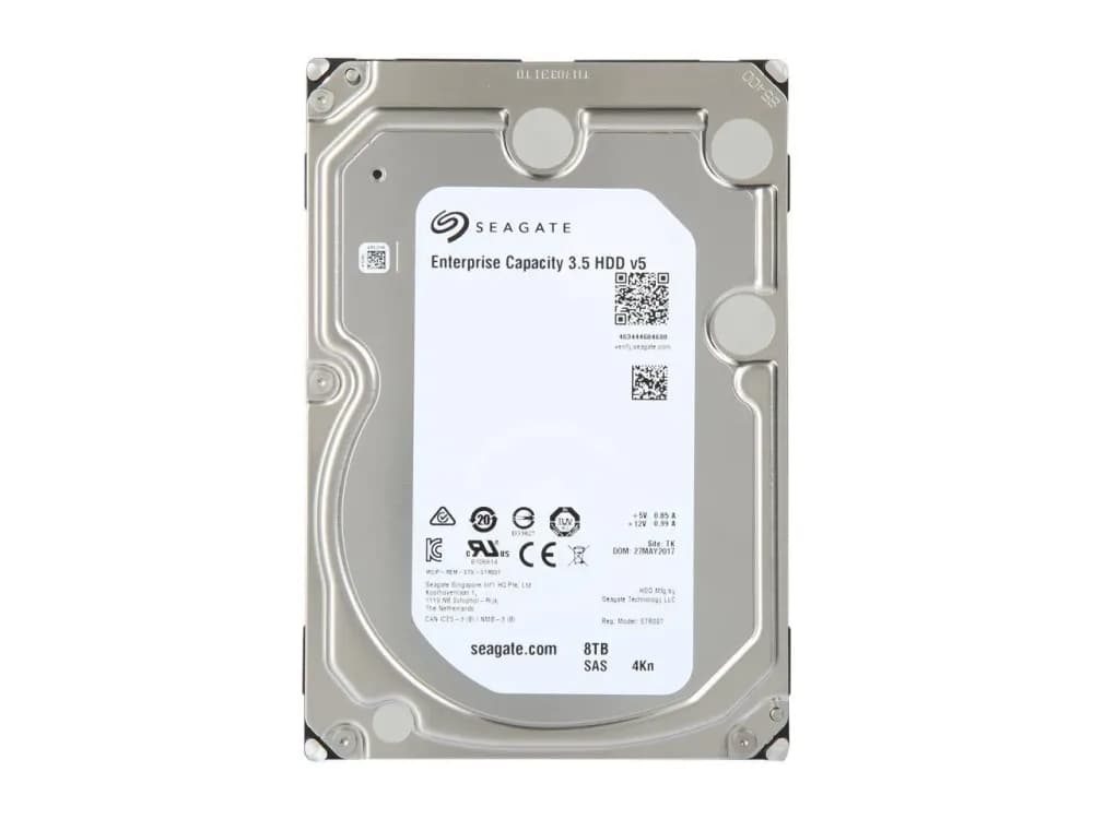 ST8000NM0065 - Seagate 8TB 7200RPM SAS 12Gb/s 256MB (4Kn) 3.5-in HDD