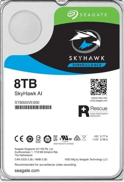 ST8000VE000 - Seagate 8TB 7200RPM SATA 6Gb/s 3.5-in Hard Drive