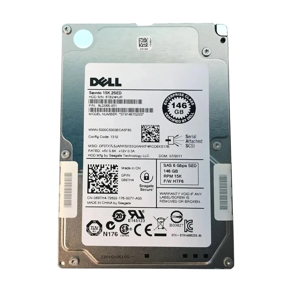 ST9146752SS - Seagate 146GB 15000RPM 16MB Cache SAS 6Gb/s SED 2.5" HDD