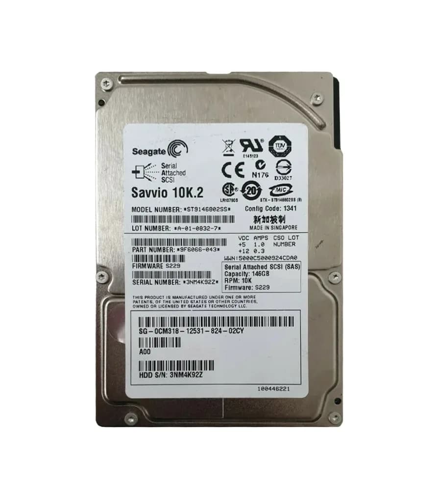 ST9146802SS - Seagate 146GB 10000RPM SAS 3Gb/s 2.5-in Hard Drive