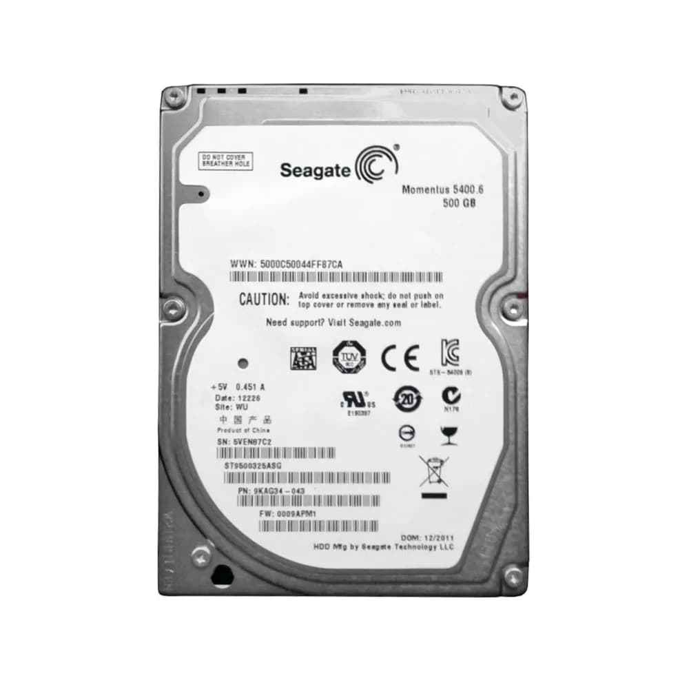 ST9500325ASG - Seagate 500GB 5400RPM SATA 3Gb/s 2.5-in Hard Drive