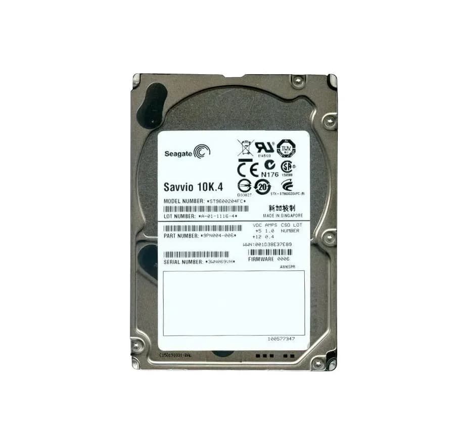 ST9600204FC - Seagate 600GB 10000RPM Fibre Channel 4Gb/s 2.5-in HDD