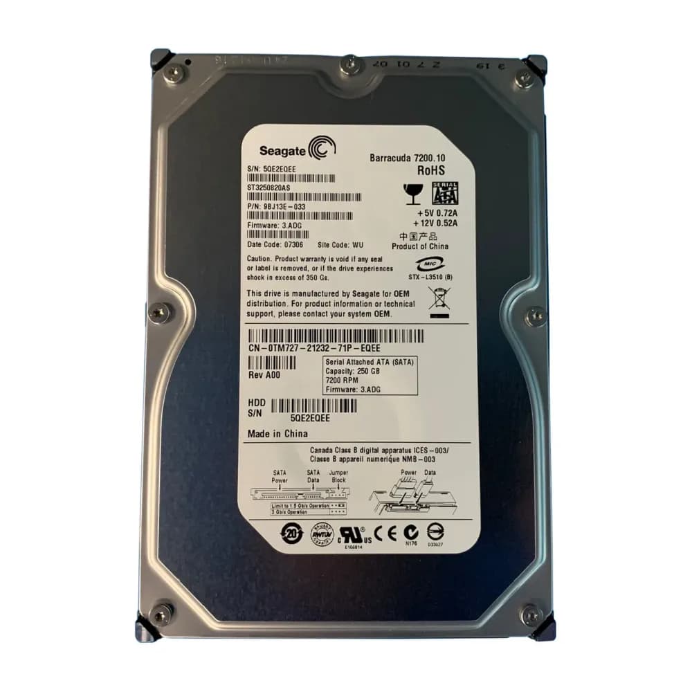 TM727 - Dell 250GB 7200RPM SATA 3Gb/s 3.5-in Hard Drive