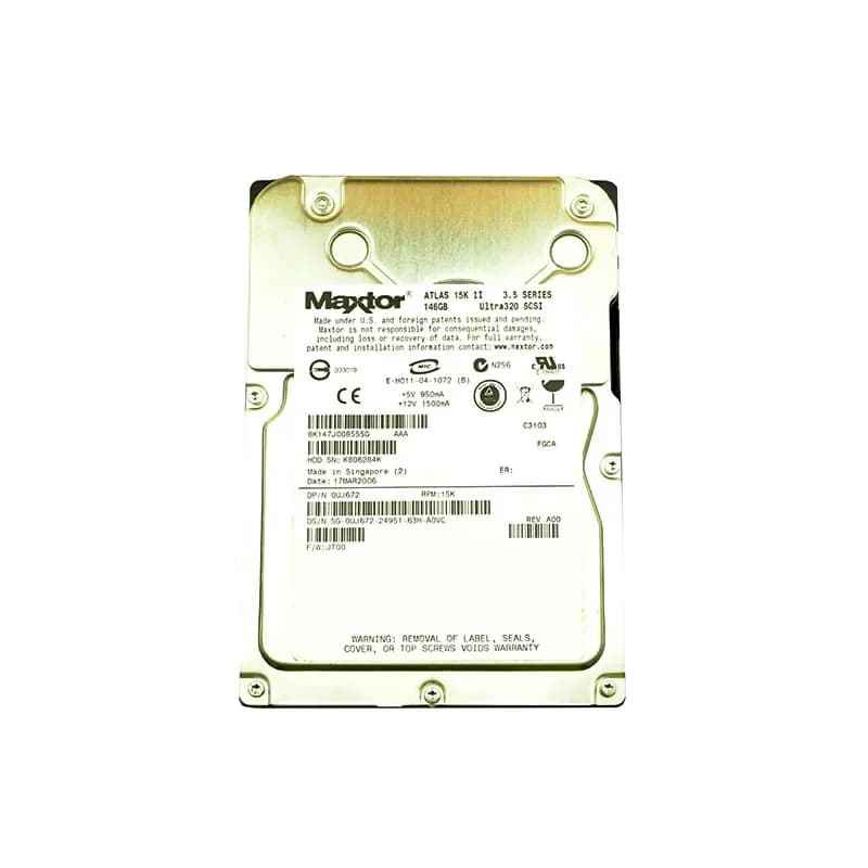 UJ672 - Dell 147GB 15000RPM SCSI 320MB/s 3.5-in Hard Drive