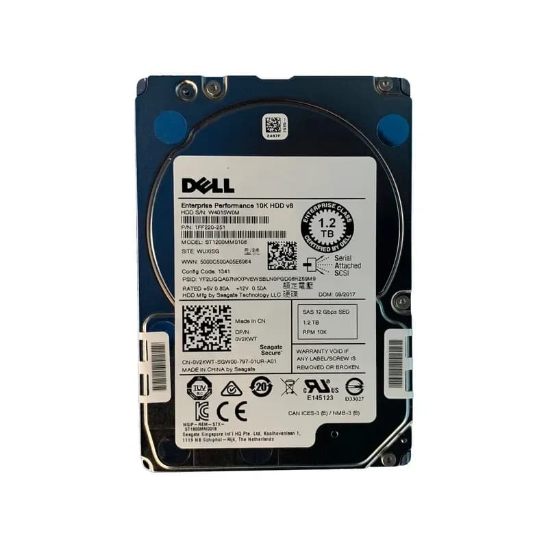 V2KWT - Dell 1.2TB 10000RPM SAS 2.5-Inch Hard Drive