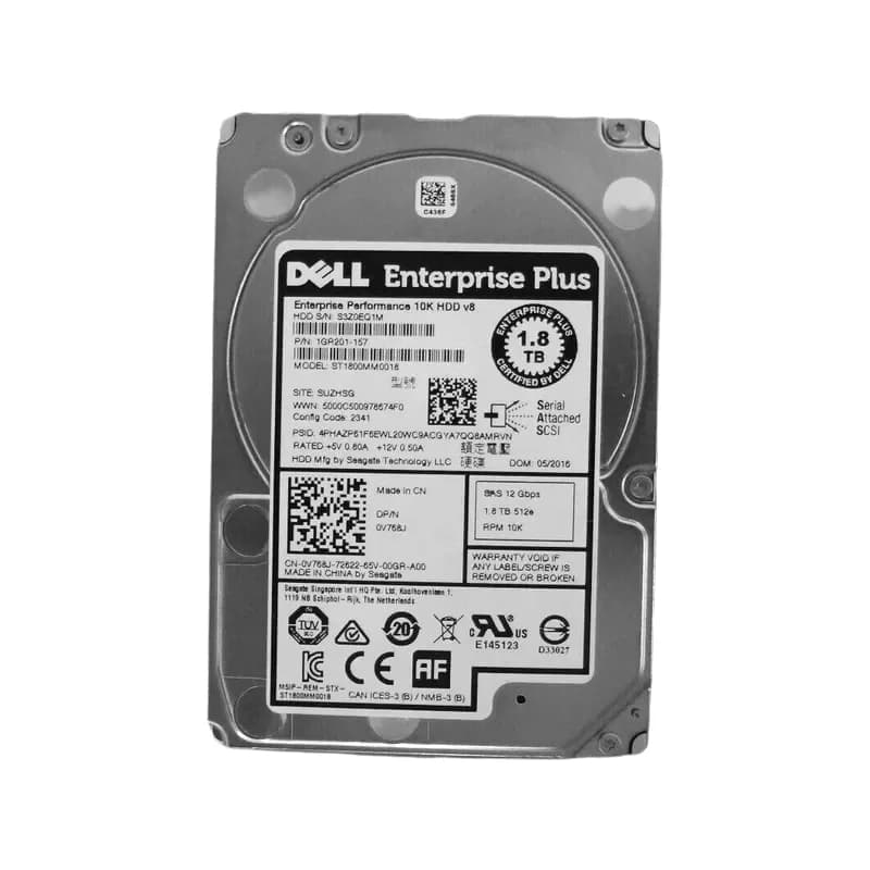 V768J - Dell 1.8TB 10000RPM SAS 2.5-Inch Hard Drive