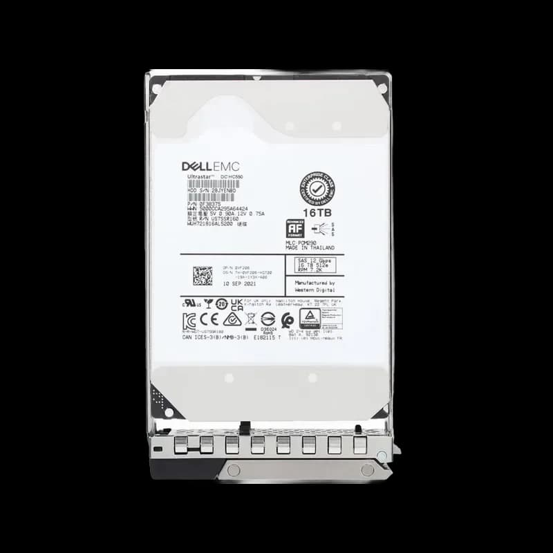 VF206 - Dell 16TB 7200RPM SAS 12Gb/s 3.5-Inch Hard Drive