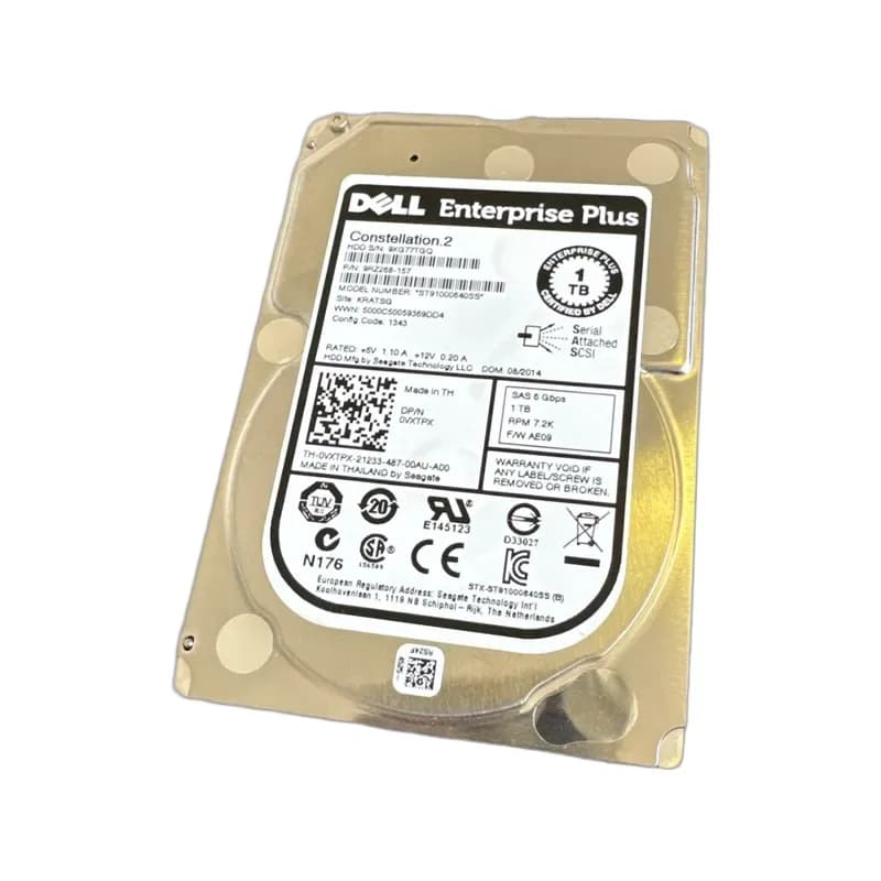 VXTPX - Dell 1TB 7200RPM SAS 6Gb/s 2.5-Inch Hard Drive