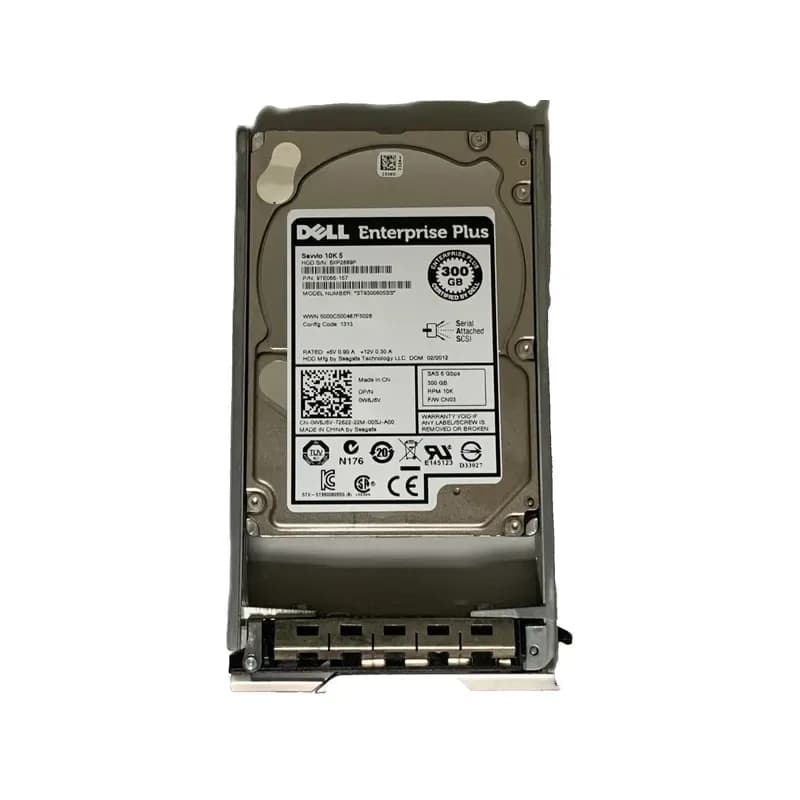 W6J6V - Dell 300GB 10000RPM SAS 6Gb/s 2.5-in HDD with Tray