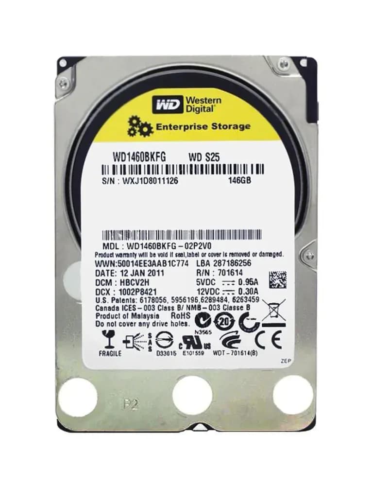 WD1460BKFG - Western Digital 147GB 10K SAS 6Gb/s 2.5-in HDD with Tray
