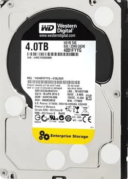 WD4001FYYG - Western Digital RE 4TB 7200RPM SAS 3.5-Inch Hard Drive