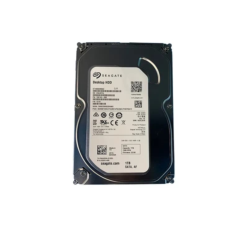 WN524 - Dell 1TB 7200RPM SATA 6Gb/s 3.5-in Hard Drive