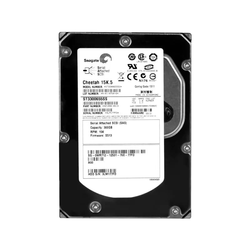 WR712 - Dell 300GB 15000RPM SAS 3Gb/s 3.5-in HDD with Tray