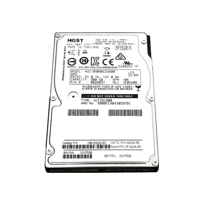 X423A - NetApp 900GB 10000RPM SAS 6Gb/s 2.5-Inch Hard Drive