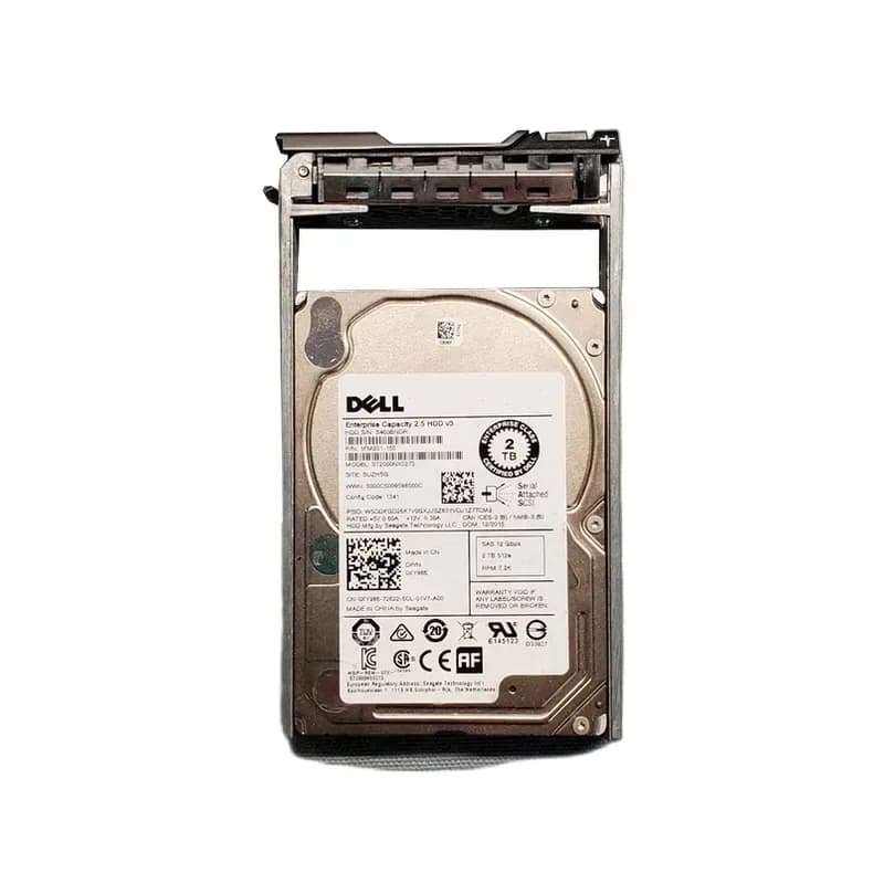 XY986 - Dell 2TB 7200RPM SAS 12Gb/s 2.5-Inch Hard Drive