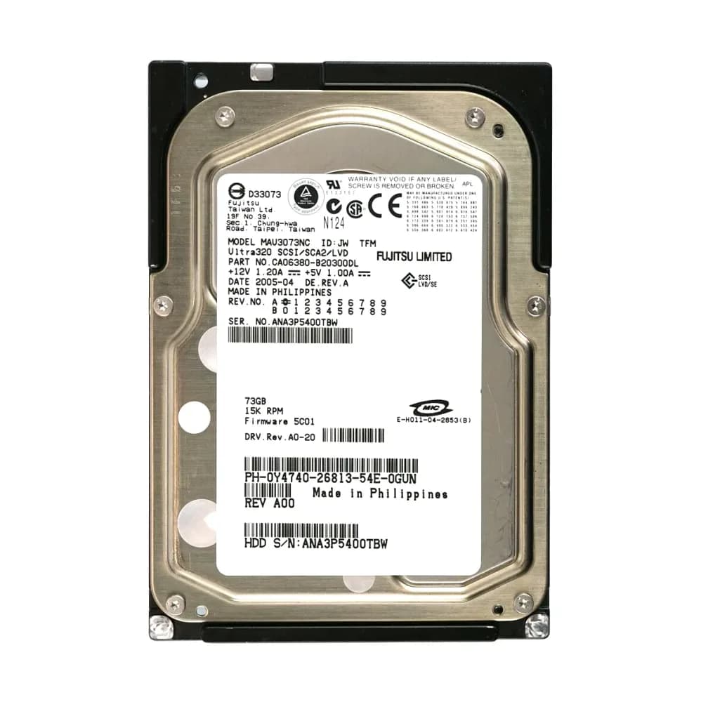 Y4740 - Dell 73GB 15000RPM SCSI 320MB/s 3.5-in Hard Drive