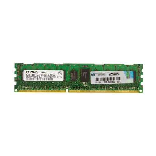 500203-561 - HP 4GB DDR3 1333MHz CL9 ECC RDIMM Memory Module