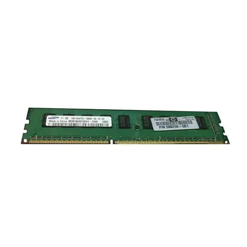 500208-561 - HP 1GB DDR3 1333MHz CL9 ECC UDIMM Memory Module