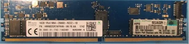 845264-B21 - HPE 16GB DDR4 2666MHz CL19 ECC NVDIMM Memory Module