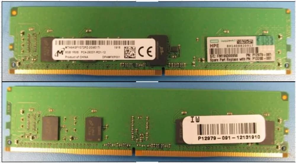 P12979-091 - HPE 8GB DDR4 2933MHz ECC RDIMM Memory Module