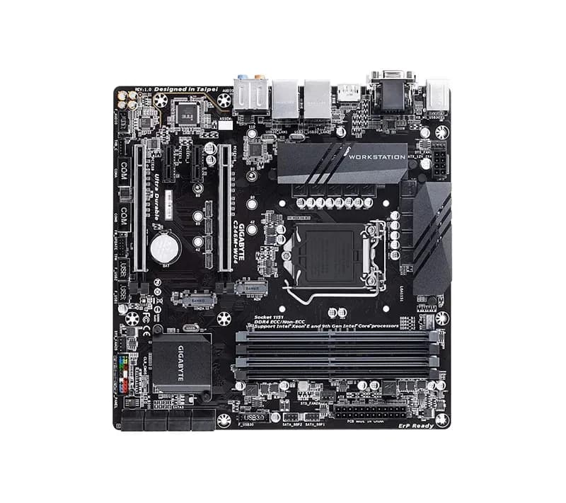C246M-WU4 - Gigabyte Socket LGA1151 Intel C246 Chipset Micro-ATX System Board (Motherboard) Supports Core/ Pentium/ Celeron/ Xeon E Series DDR4 4x DIMM