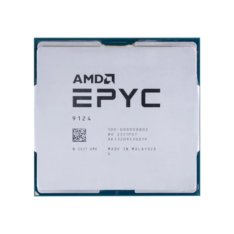 100-000000802 AMD EPYC 9124 3GHz 16 Core Socket SP5 Server CPU