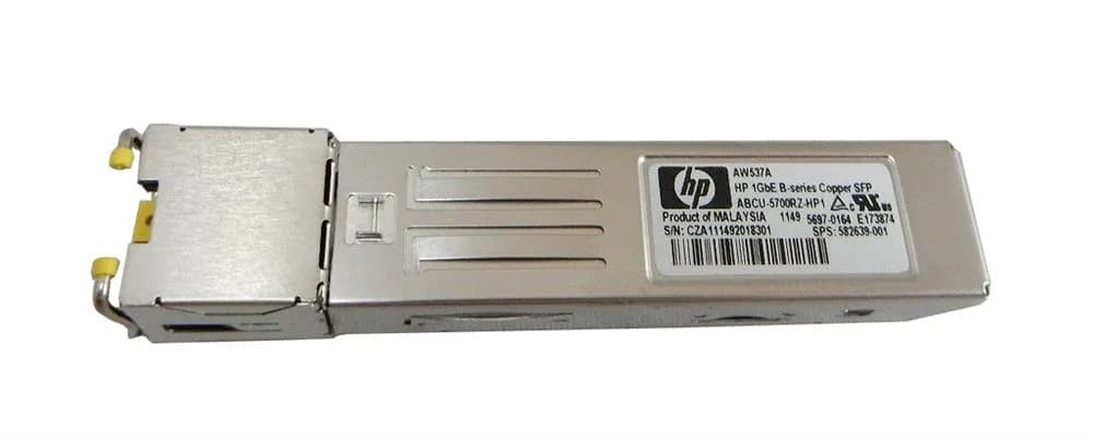582639-001 - HP 1Gb/s SFP (mini-GBIC) RJ-45 Copper-Mode Transceiver