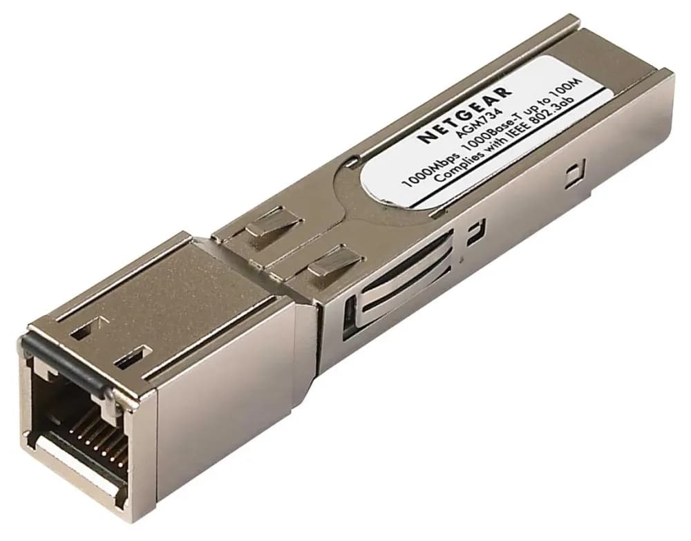 AGM734-10000S - NetGear ProSafe 1Gb/s 1000Base-T SFP RJ-45 GBIC Transceiver Module